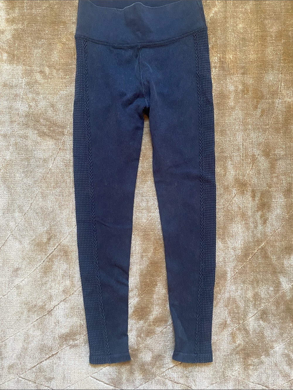Aerie offline High-Rise dark charcoal grey Ribbed Leggings